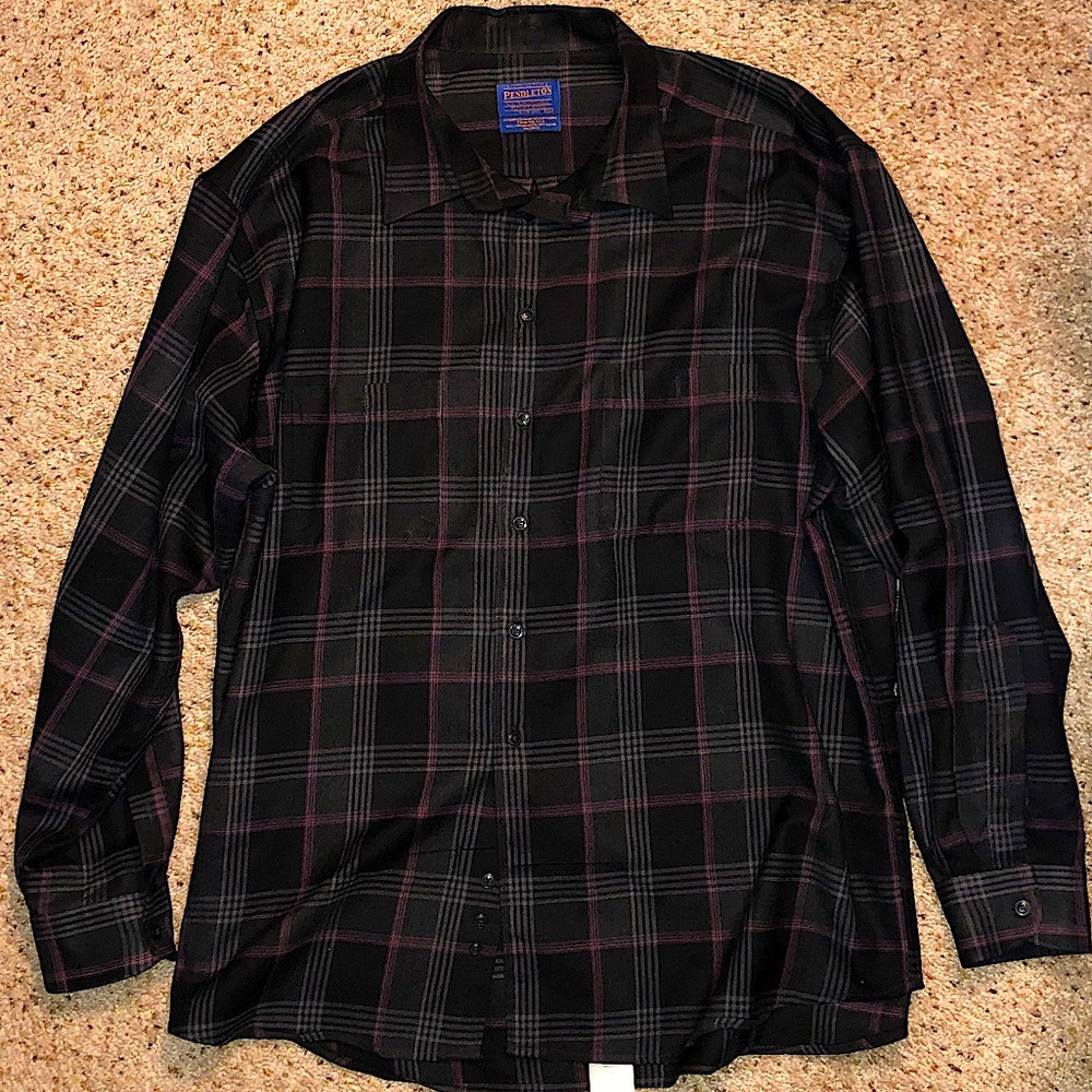 Pendleton 100% Pure Virgin Wool Button Down Shirt